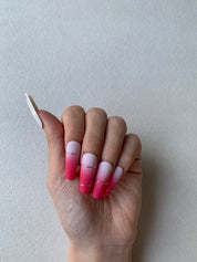 Ebony Rose Black Floral Handmade Press-On Nails for Romantic Looks