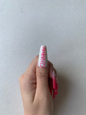 Ebony Rose Black Floral Handmade Press-On Nails for Romantic Looks