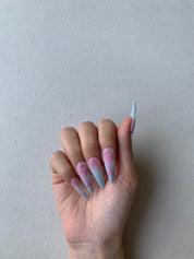Cotton Candy Sky Pastel Handmade Press-On Nails for Cute Looks