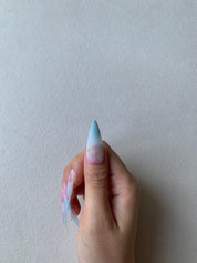 Cotton Candy Sky Pastel Handmade Press-On Nails for Cute Looks