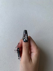 Nightfall Pink Handmade Press-On Nails for Evening Romance