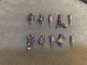 Purple Pixie Cute Purple Handmade Press-On Nails