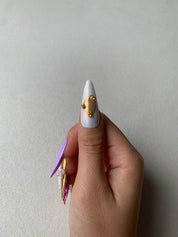 Lavender Love Story Purple Handmade Press-On Nails for Date Night
